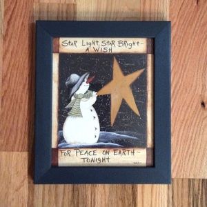 Snowman picture 10” x 12”